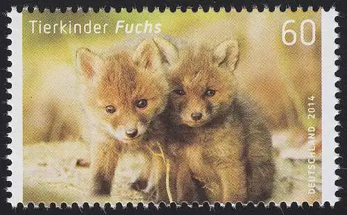 3047 Tierkinder: Fuchs, nassklebend, **