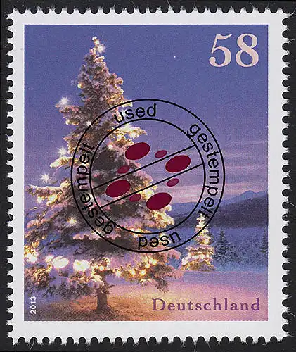 3039 Ambiance hivernale: arbre de Noël O