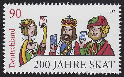 3030 Skat - Dame, König, Bube, postfrisch **