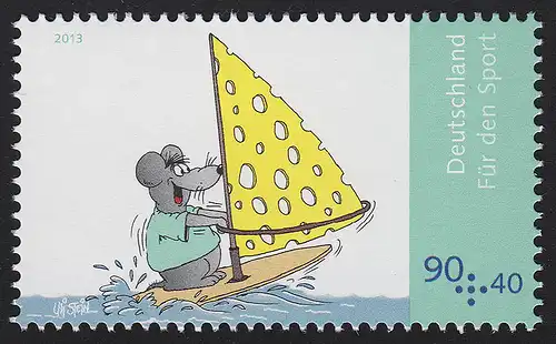 3005 Sporthilfe Uli Stein: Surfmaus **