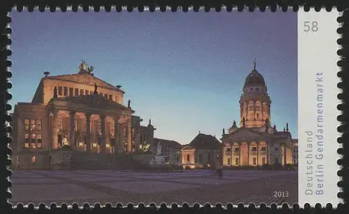 2984 Panorama Gendarmenmarkt Berlin, rechts, **