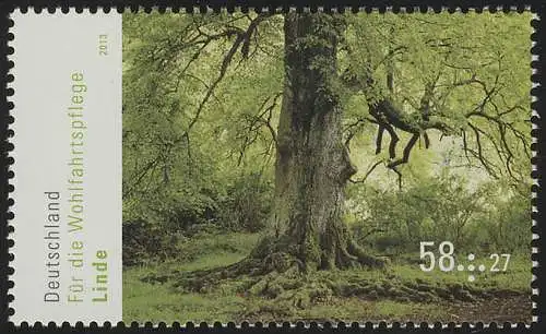 2980 Wohlfahrt Bäume Linde 58 Cent nassklebend, postfrisch **