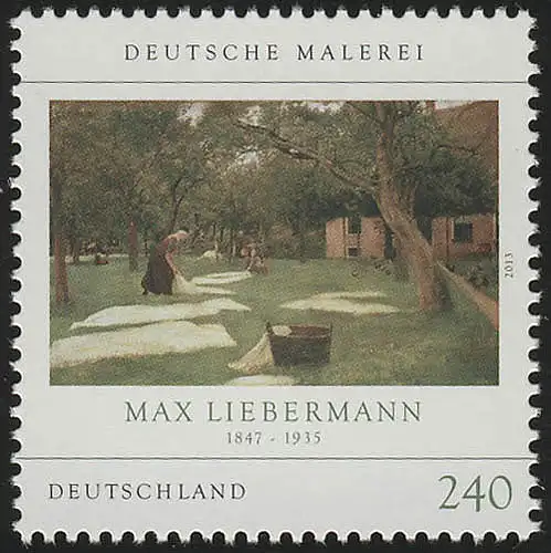 2974 Deutsche Malerei: Max Liebermann nassklebend, postfrisch **