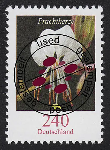 2969 Blumen 240 Cent Prachtkerze, gestempelt O