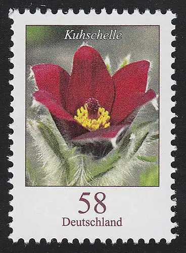 2968 Blumen 58 Cent Kuhschelle nassklebend **