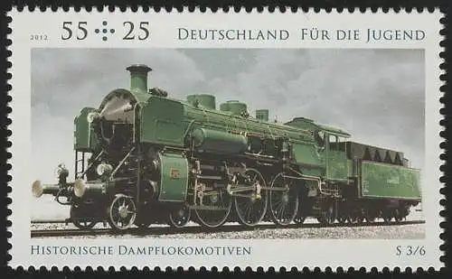 2946 Jugend 55 Cent: Schnellzuglokomotive **