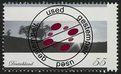 2920 Trauermarke: Landschaft 2012 O