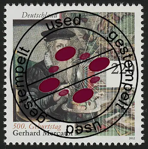 2918 Gerhard Mercator O gestempelt