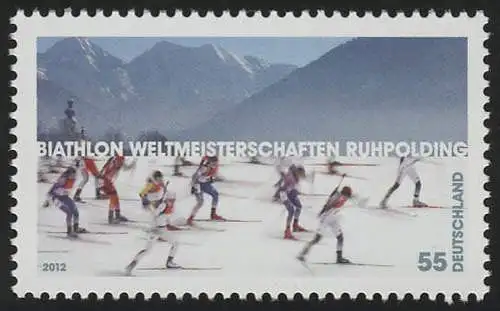 2912 Biathlon-WM Ruhpolding, postfrisch **