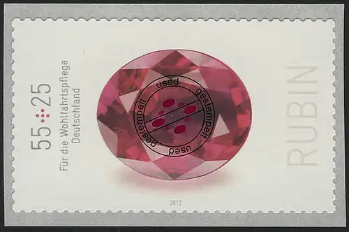 2909 Wohlfahrt Rubin SELBSTKLEBEND aus Rolle, O