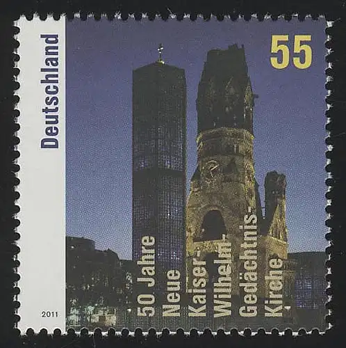 2898 Kaiser-Wilhelm-Gedächtnis-Kirche, postfrisch **