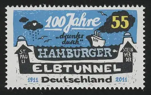 2890 Hamburger Elbtunnel, postfrisch **