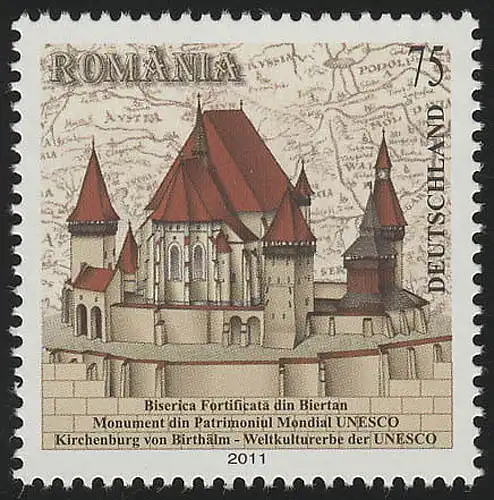 2889 Birthälmer UNESCO Kirchenburg Septième siècle **