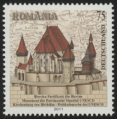 2889 UNESCO Birthälmer Kirchenburg Siebenbürgen, postfrisch **