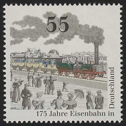 2833 Eisenbahn in Deutschland, postfrisch **