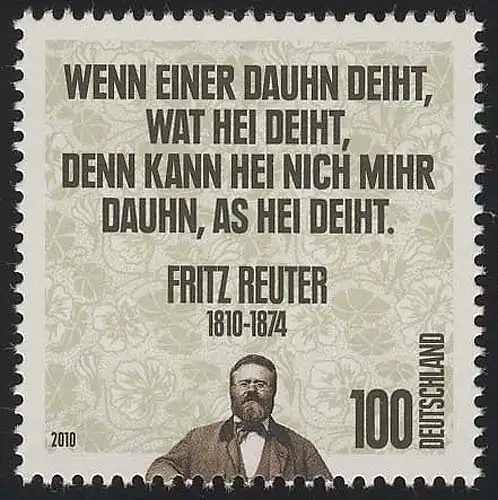 2832 Fritz Reuter, postfrisch **