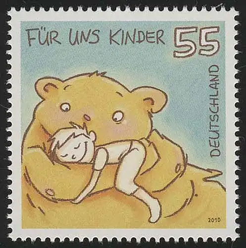 2818 Für uns Kinder 2010 - Bär und Kind, postfrisch **