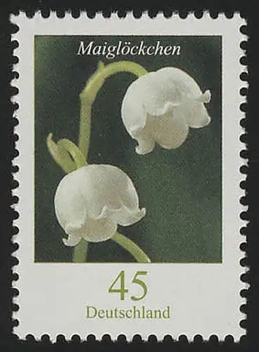 2794 Blume Maiglöckchen 45 Cent, postfrisch **