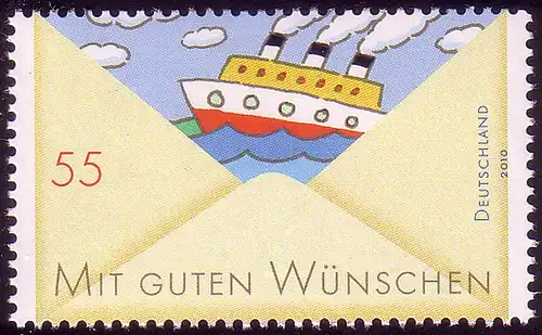 2787 Post Grußmarke - Schiff **