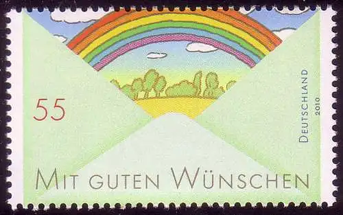 2786 Post Grußmarke - Regenbogen, postfrisch **