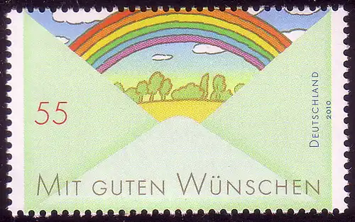 2786 Post Grußmarke - Regenbogen **