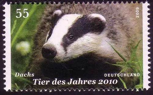 2767 Tier des Jahres 2010 - Dachs, postfrisch **