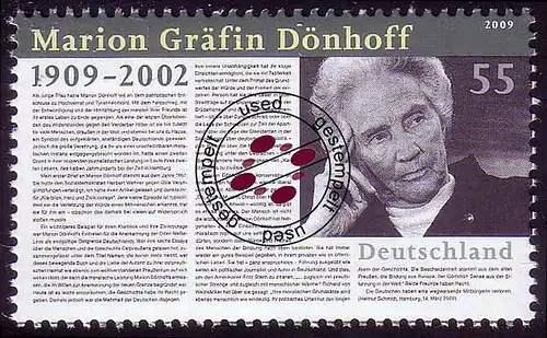 2766 Marion Gräfin Dönhoff O gestempelt