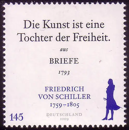 2765 Friedrich von Schiller, postfrisch **