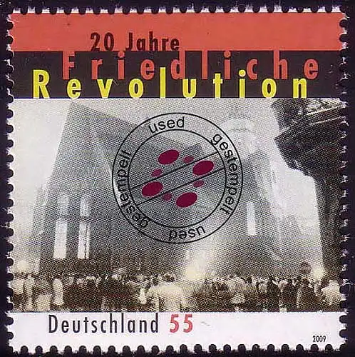 2762 Friedliche Revolution, gestempelt O