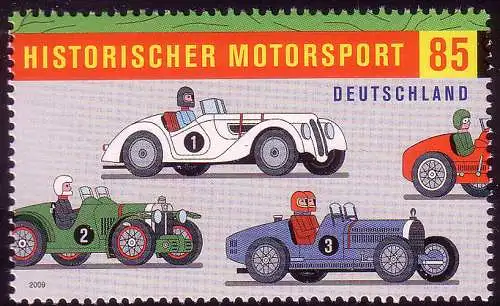 2754 Historischer Motorsport aus Block 75, postfrisch **