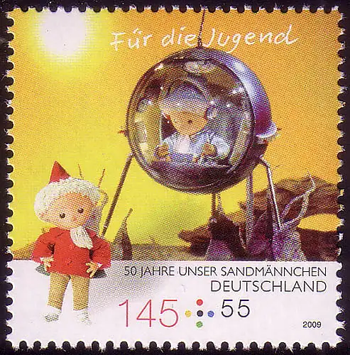 2751 Sandmännchen 145+55 C Planet Gugel, postfrisch **