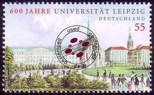 2745 Uni Leipzig NASSKLEBEND, gestempelt O