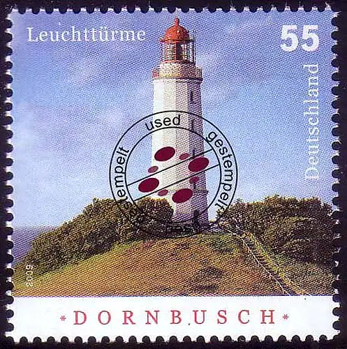 2743 Leuchtturm Dornbusch auf Hiddensee, Lkr. Rügen, gestempelt O