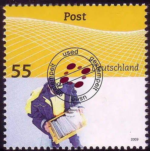 2734 Post universal Zustellung, gestempelt O