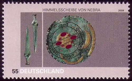 2695 Archäologie Himmelsscheibe von Nebra, gestempelt O