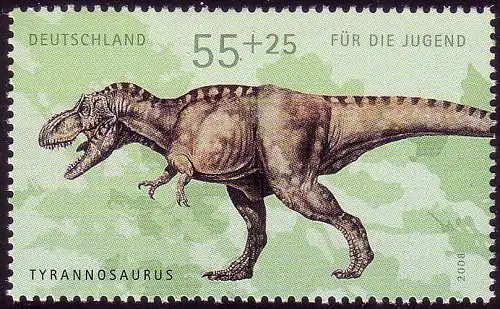 2688 Dinosaurier 55+25 C Tyrannosaurus aus Block 73, postfrisch **