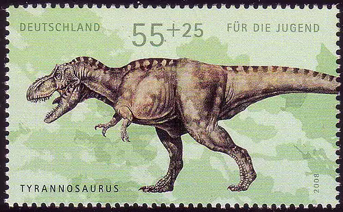 2688 Dinosaurier 55+25 C Tyrannosaurus aus Block 73 **