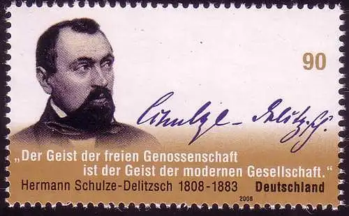 2684 Hermann Schulze-Delitzsch, postfrisch **