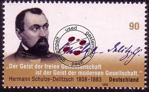 2684 Hermann Schulze-Delitzsch, gestempelt O