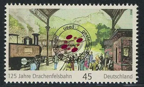 2681 Drachenfelsbahn im Siebengebirge, gestempelt O