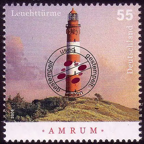 2678 Leuchtturm Amrum NASSKLEBEND, gestempelt O