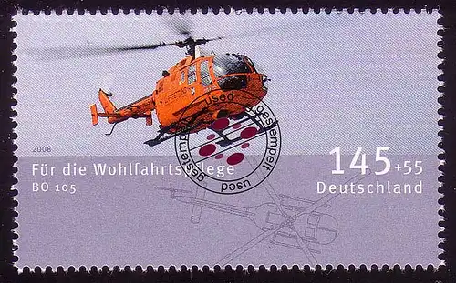 2673 Wofa Luftfahrzeuge 145+55 C Hubschrauber Bo 105 O