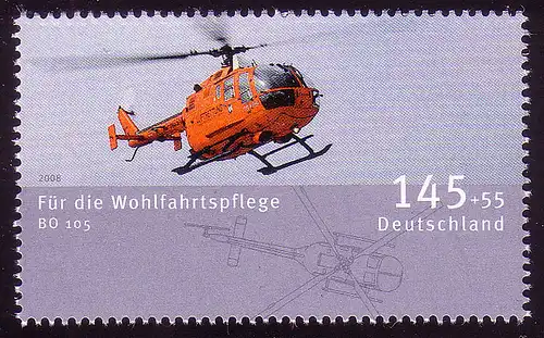 2673 Wofa Luftfahrzeuge 145+55 C Hubschrauber Bo 105 **