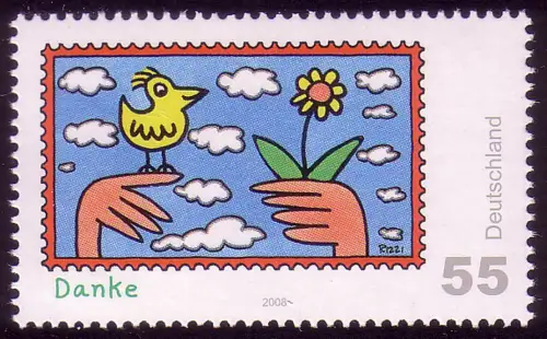 2663 Post marque de salutation Rizzi Merci **