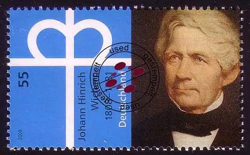 2657 Johann Hinrich Wichern, gestempelt O