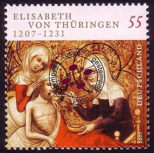 2628 hl. Elisabeth von Thüringen, gestempelt O