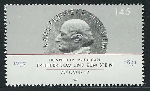 2624 Karl Freiherr vom und zum Stein ** postfrisch