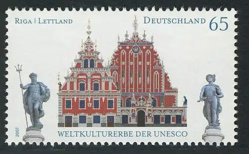 2614 Kulturerbe 65 C Riga, postfrisch **