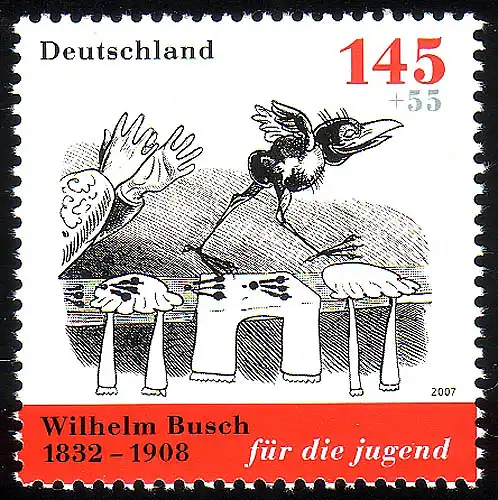 2609 Jugend Wilhelm Busch 145+55 C ** postfrisch