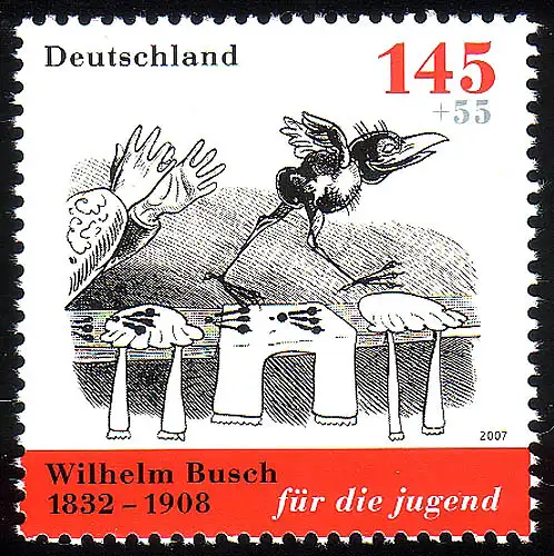 2609 Jugend Wilhelm Busch 145+55 C, postfrisch **